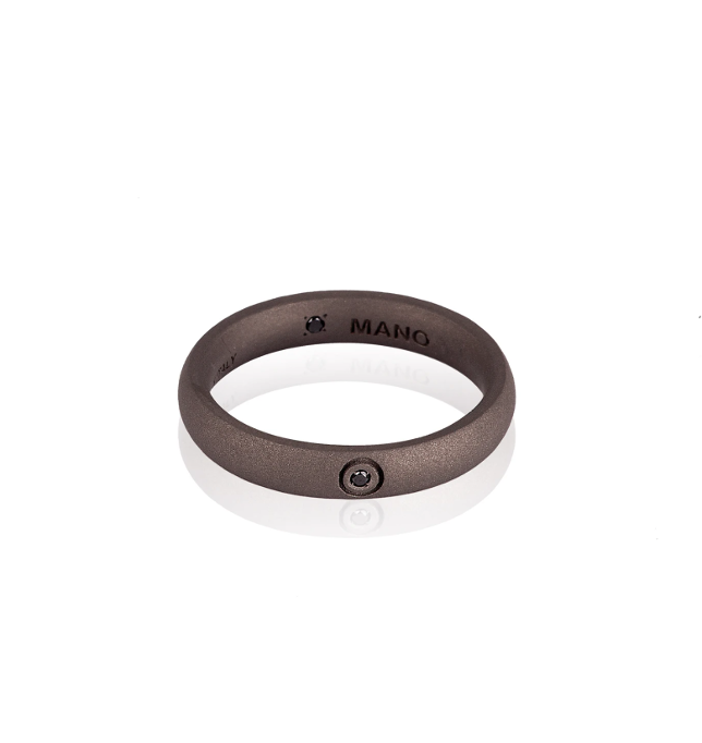 MANO - Anello Titanio, Brillante