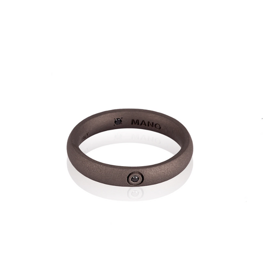 MANO - Anello Titanio, Brillante