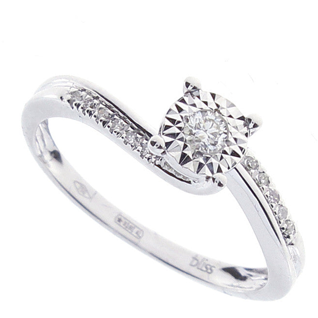 BLISS - Anello Solitario Diamanti