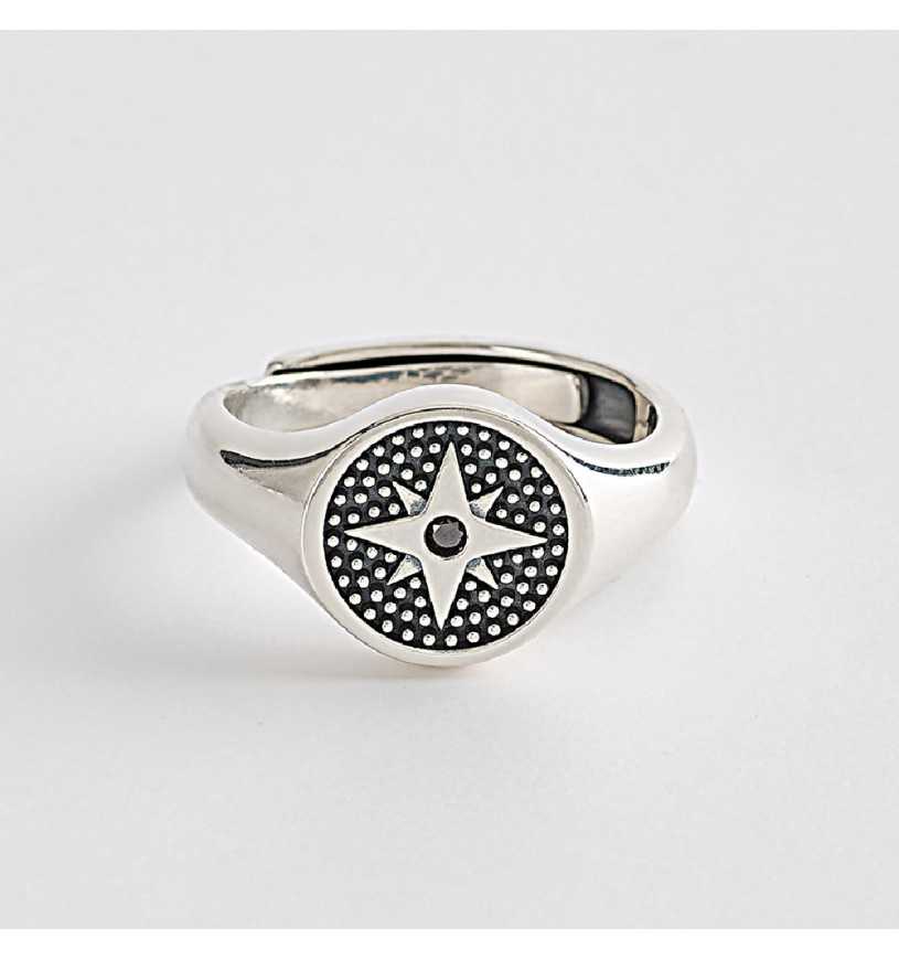 MABINA UOMO - Anello Argento Rosa dei Venti