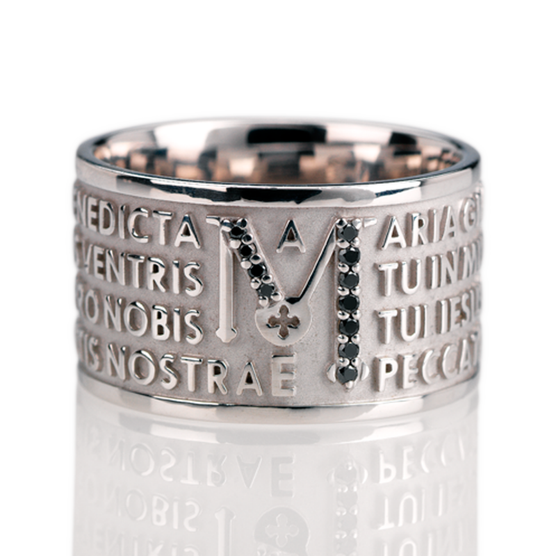 TUUM - Anello Mater Brillanti Neri