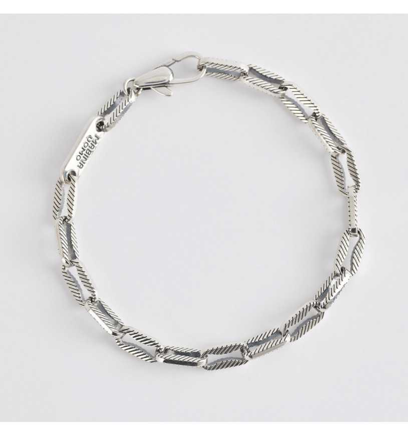 MABINA UOMO - Bracciale a Maglia Ovale