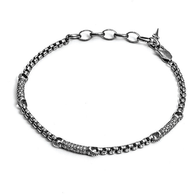 CESARE PACIOTTI - Bracciale Argento Brunito