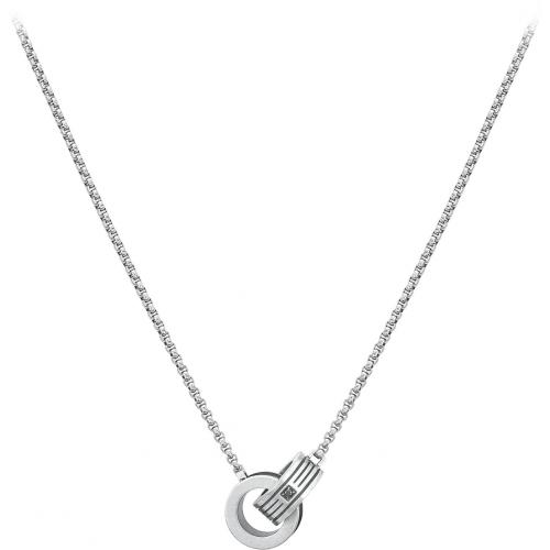 2JEWELS - Collana Acciaio Anelli Intrecciati