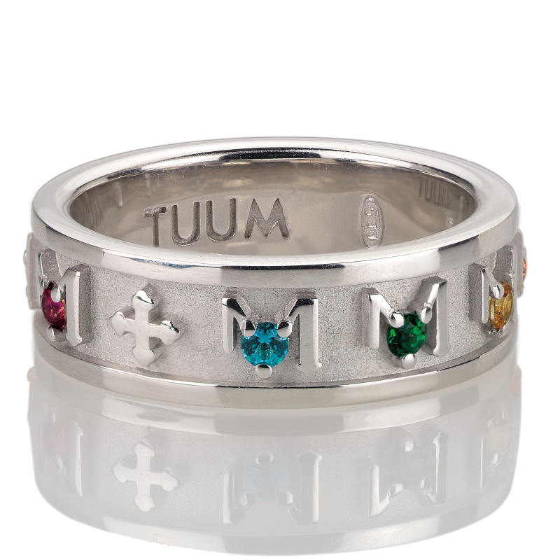 TUUM - Anello Decem con Topazi Colorati