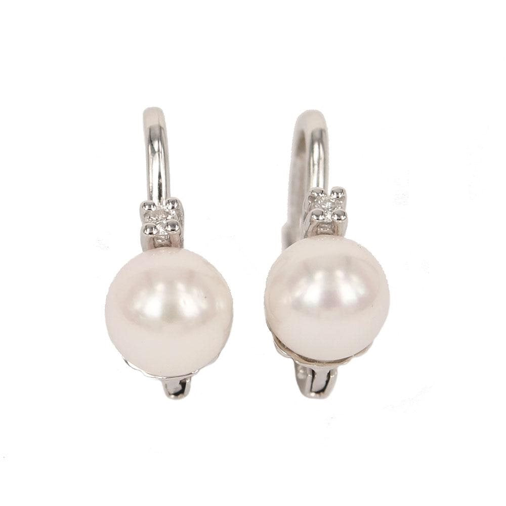 RECARLO - Orecchini con Perle e Diamanti