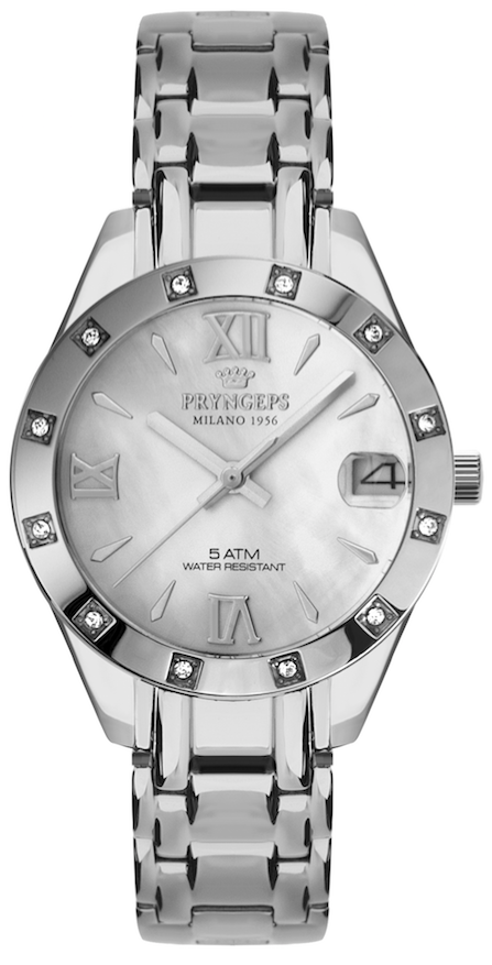 PRYNGEPS - OROLOGIO QUARTZ STEEL LUXURY DONNA