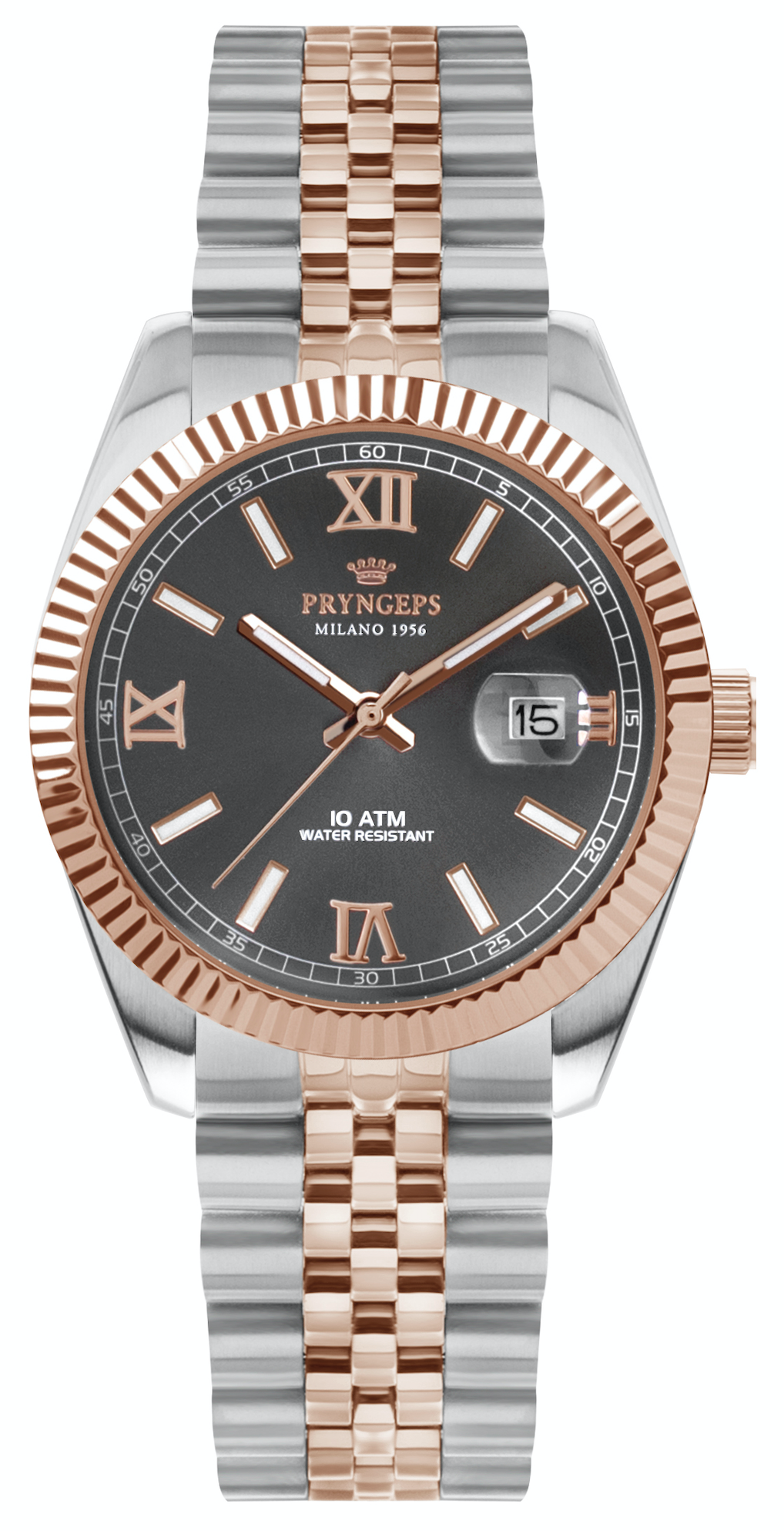 PRYNGEPS- Orologio Bicolore Rose Gold Uomo