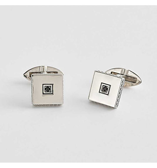 MABINA UOMO - Men's Silver Cufflinks