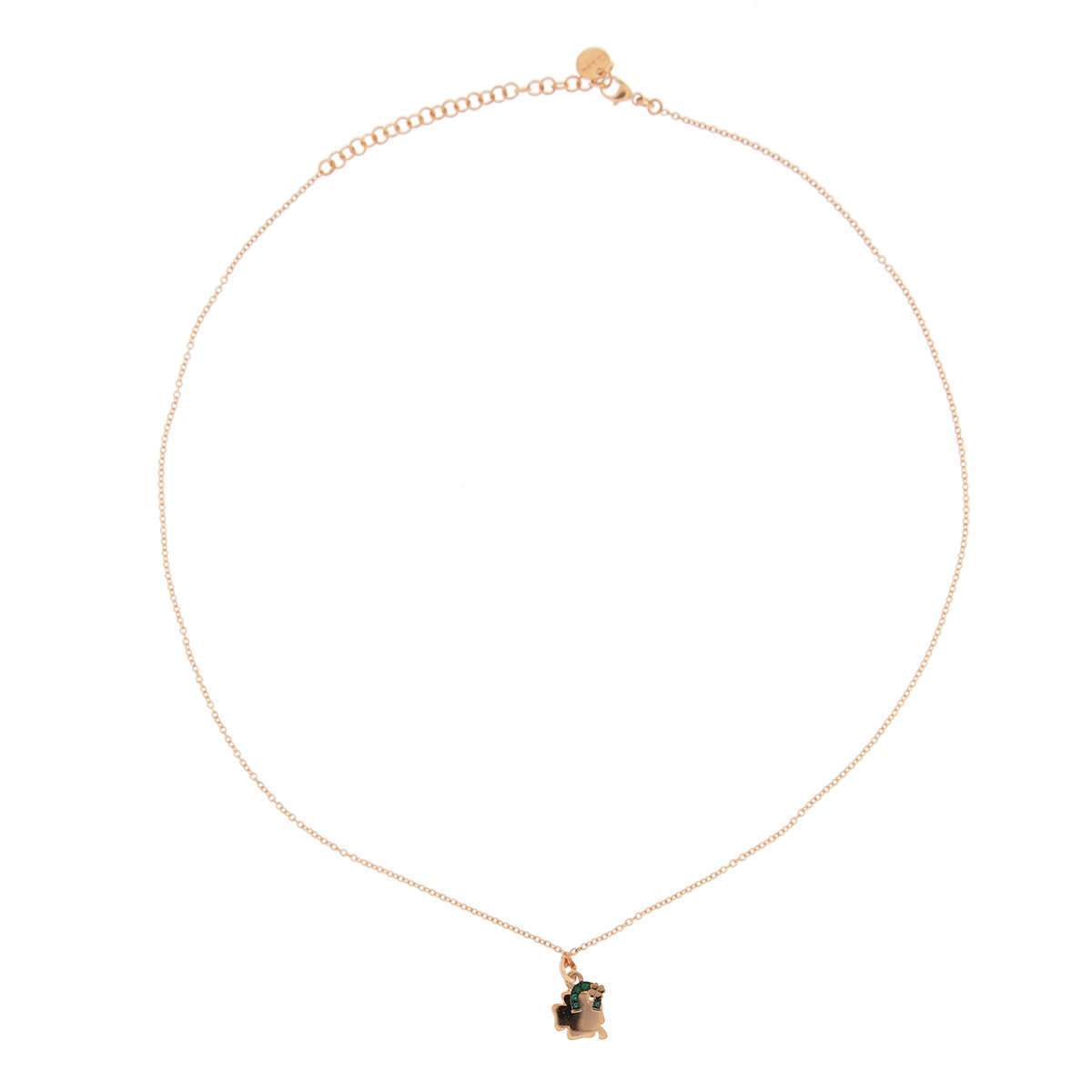 RUE DES MILLE - Four-leaf clover and horseshoe necklace