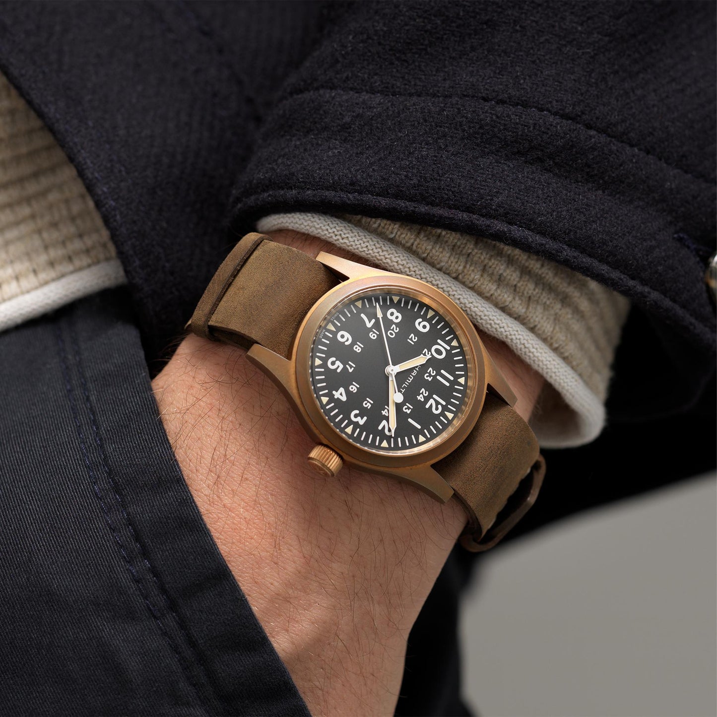HAMILTON - Orologio Khaki Field Mechanical Bronze