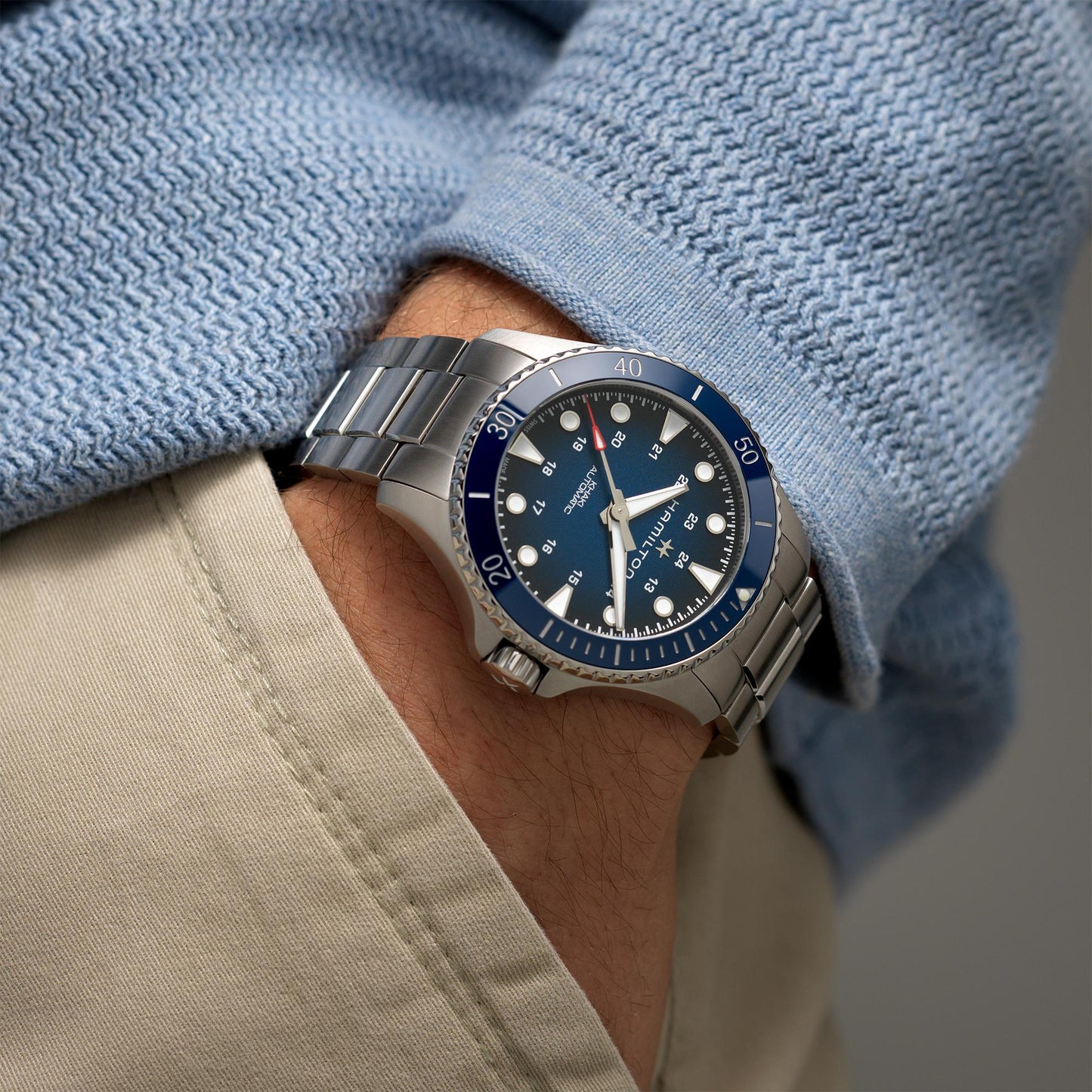HAMILTON - Khaki Navy Scuba Auto