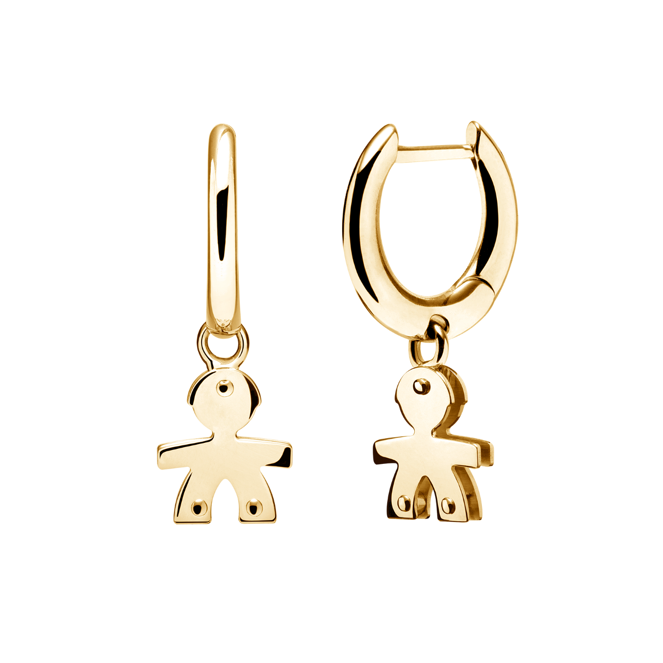 LeBebè - Yellow Gold Bimbo Earrings
