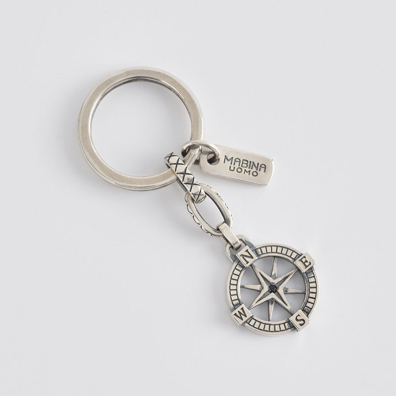 MABINA UOMO - Silver Men's Keychain