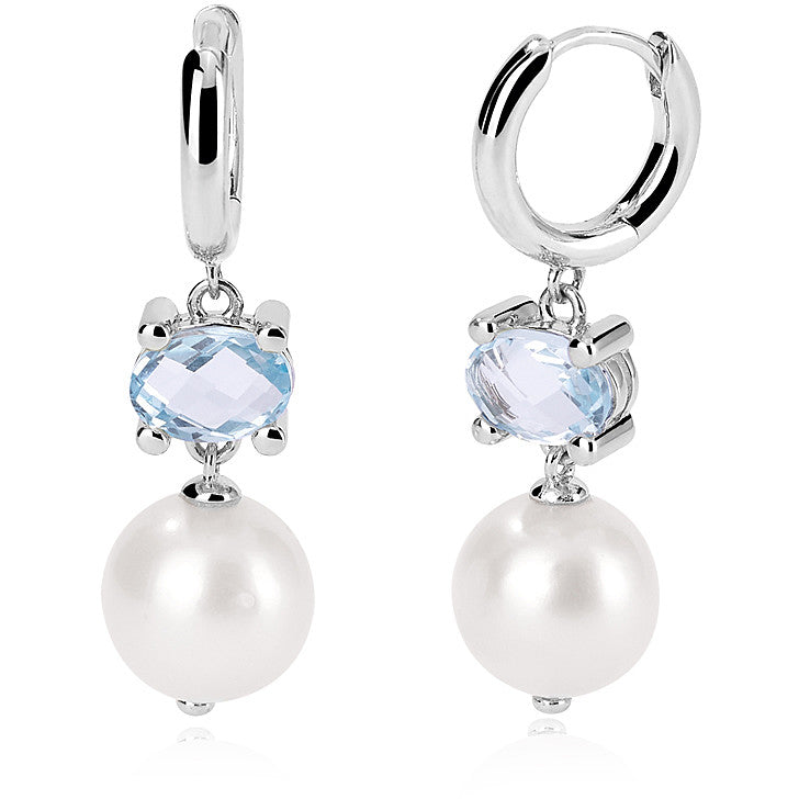 MABINA - Orecchini Perle e Topazio