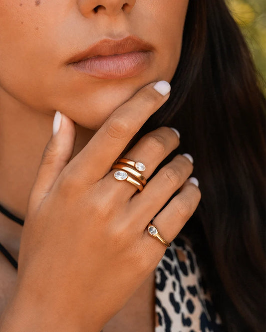 RUE DES MILLE - Anello Chevalier Oval Cut