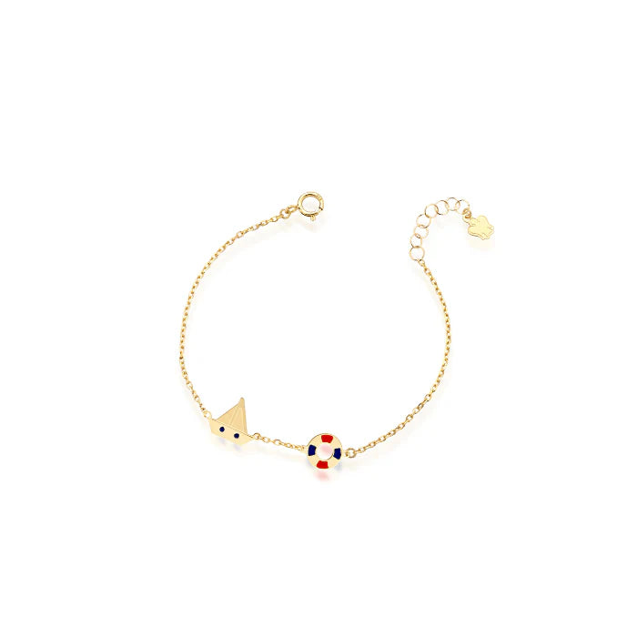 ROBERTO GIANNOTTI -BRACCIALE ORO BAMBINO CON BARCHETTA