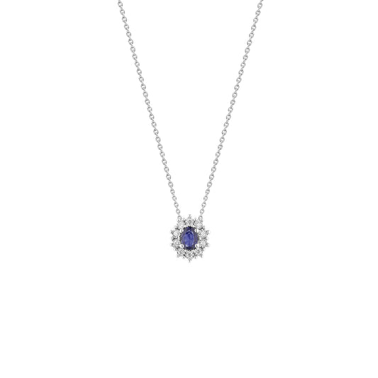 BLISS - Collana con Zaffiro e diamanti CHARLESTON