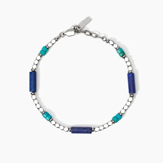 2JEWELS - Bracciale in acciaio 316l lapis turchese