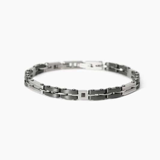 2JEWELS - Bracciale in acciaio 316L ceramica cristalli