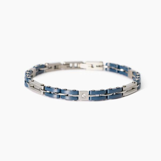 2JEWELS - Bracciale in acciaio 316L ceramica cristalli
