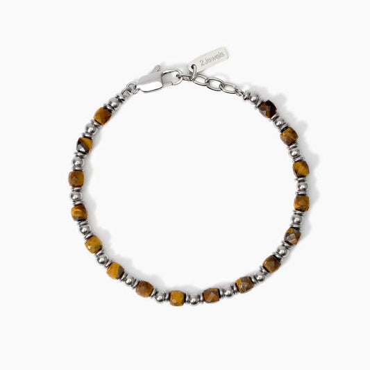 2JEWELS - Bracciale in acciaio 316L occhio di tigre