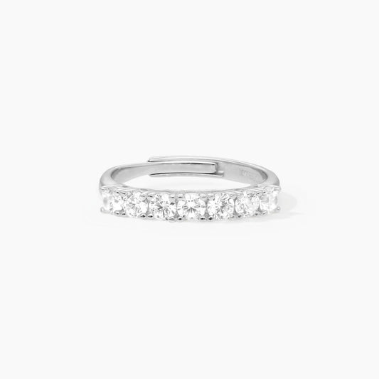 MABINA - Anello veretta con zirconi