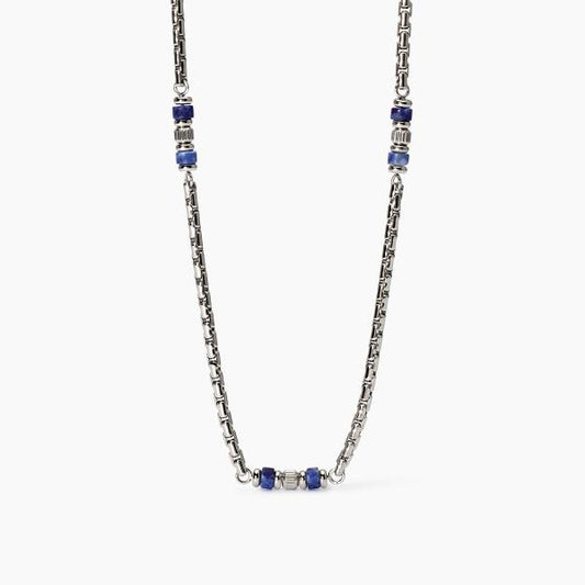 2JEWELS - Collana in acciaio 316L sodalite