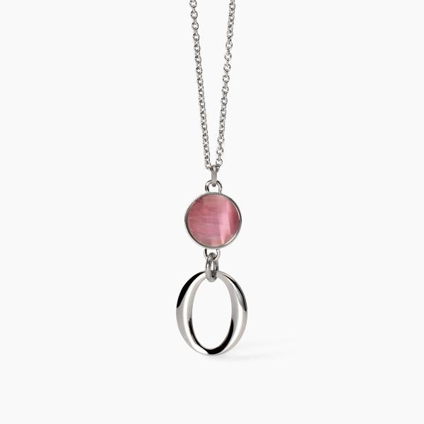 2JEWELS - Girocollo in acciaio 316L cat eye sintetico