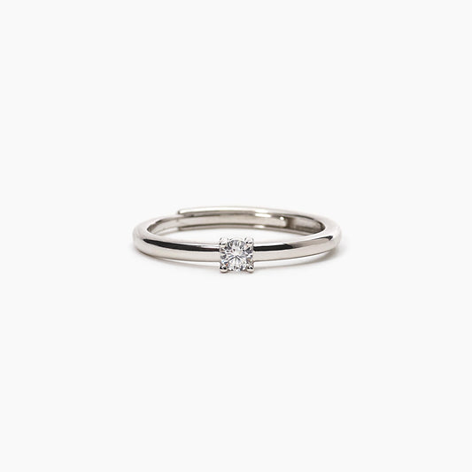MABINA -Anello Solitario Argento