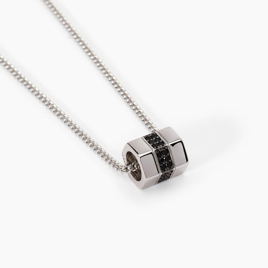 MABINA UOMO - Collana in argento con cilindro