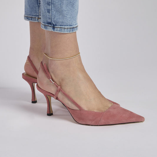 MABINA - Cavigliera in argento e argento placcato oro con zirconi bianchi