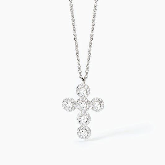 MABINA - Girocollo in argento con ciondolo croce