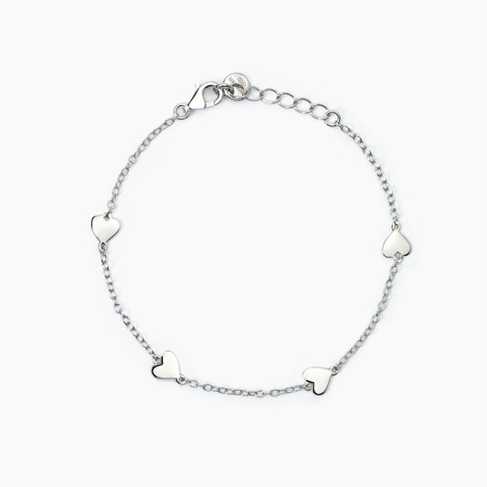 MABINA JUNIOR - Bracciale in argento con cuori