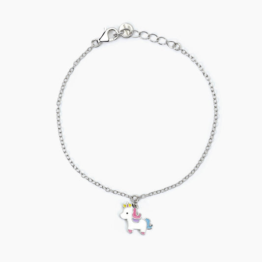 MABINA JUNIOR - Bracciale in argento con unicorno