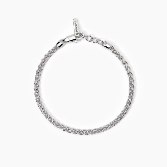 MABINA UOMO - Bracciale in argento con catena spiga