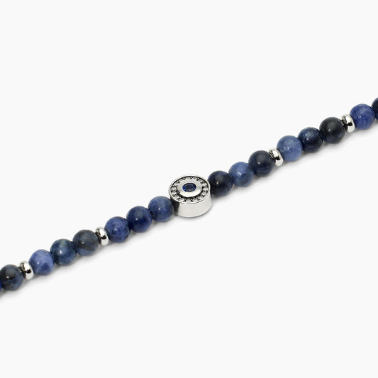 MABINA UOMO - Bracciale in argento con sodalite