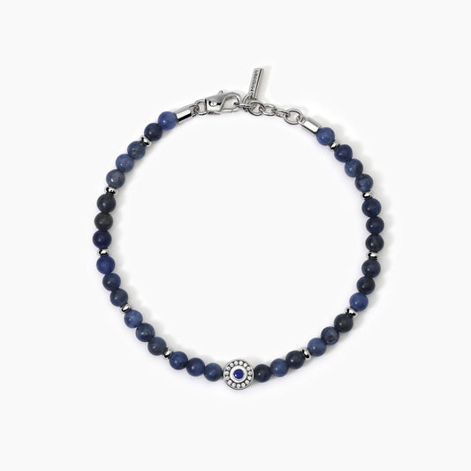 MABINA UOMO - Bracciale in argento con sodalite