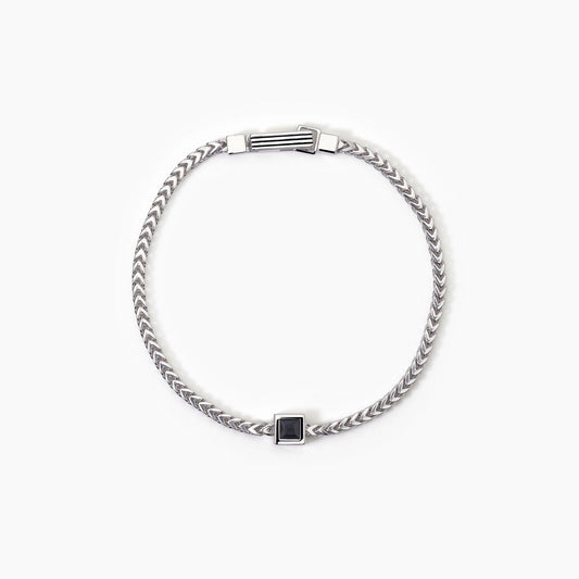 MABINA UOMO - Bracciale in argento con catena franco