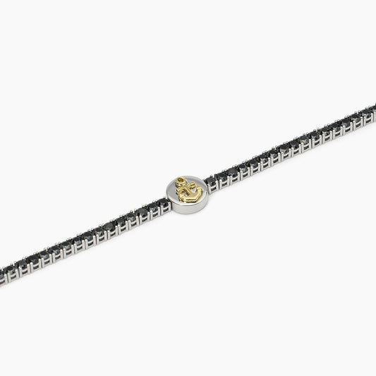 MABINA UOMO - Bracciale in argento con ancora