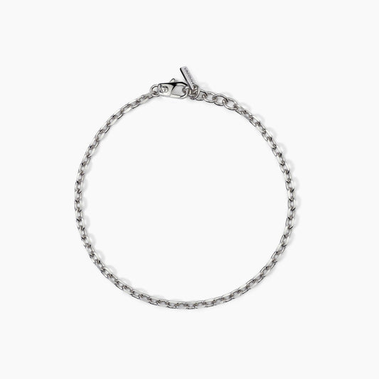 MABINA UOMO - Bracciale in argento con catena forzatina