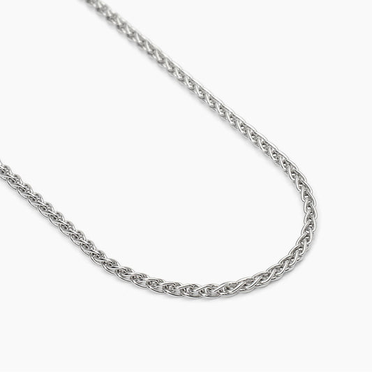 MABUNA UOMO - Collana in argento con catena spiga