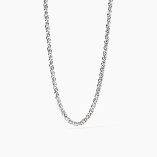 MABUNA UOMO - Collana in argento con catena spiga