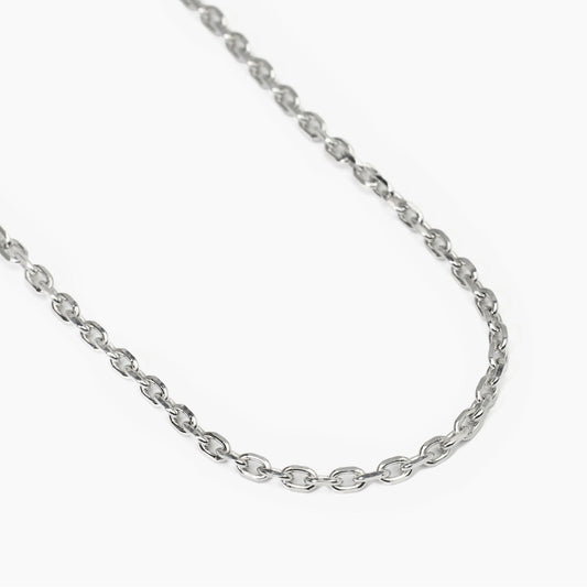 MABINA UOMO - Collana in argento con catena forzatina