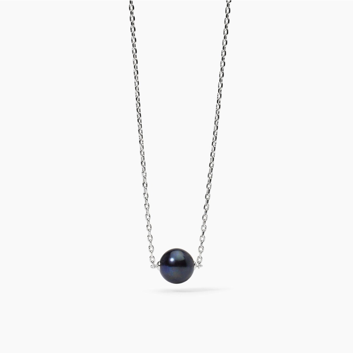 MABINA UOMO - Collana in argento con perla nera