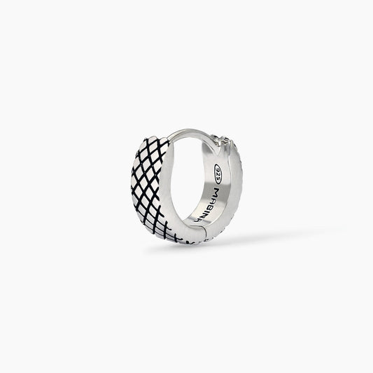 MABINA UOMO - Orecchino a cerchio in argento
