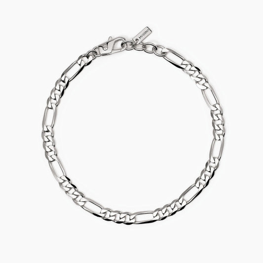 MABINA -Bracciale uomo in argento con catena