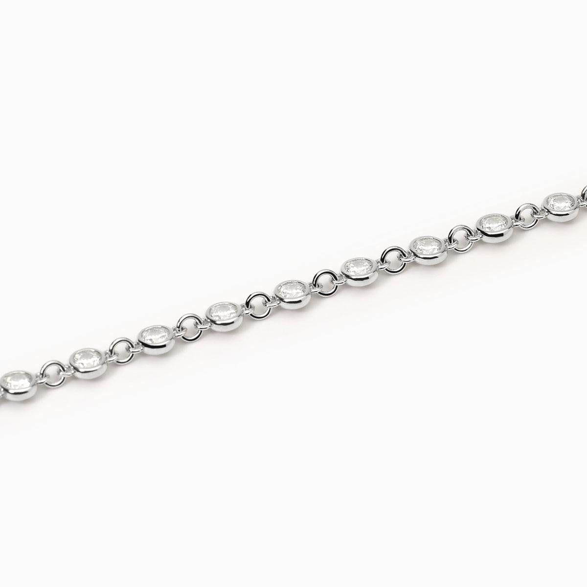 MABINA - Bracciale donna in argento con Zirconi