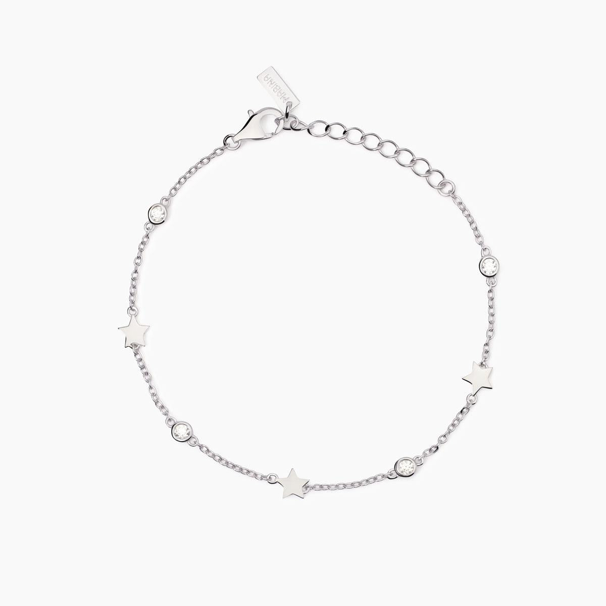 MABINA - Bracciale in argento con stelle