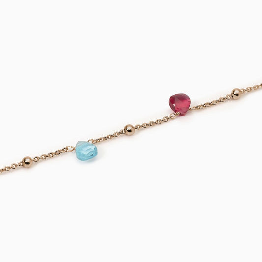 MABINA - Bracciale con elementi in glass multicolor